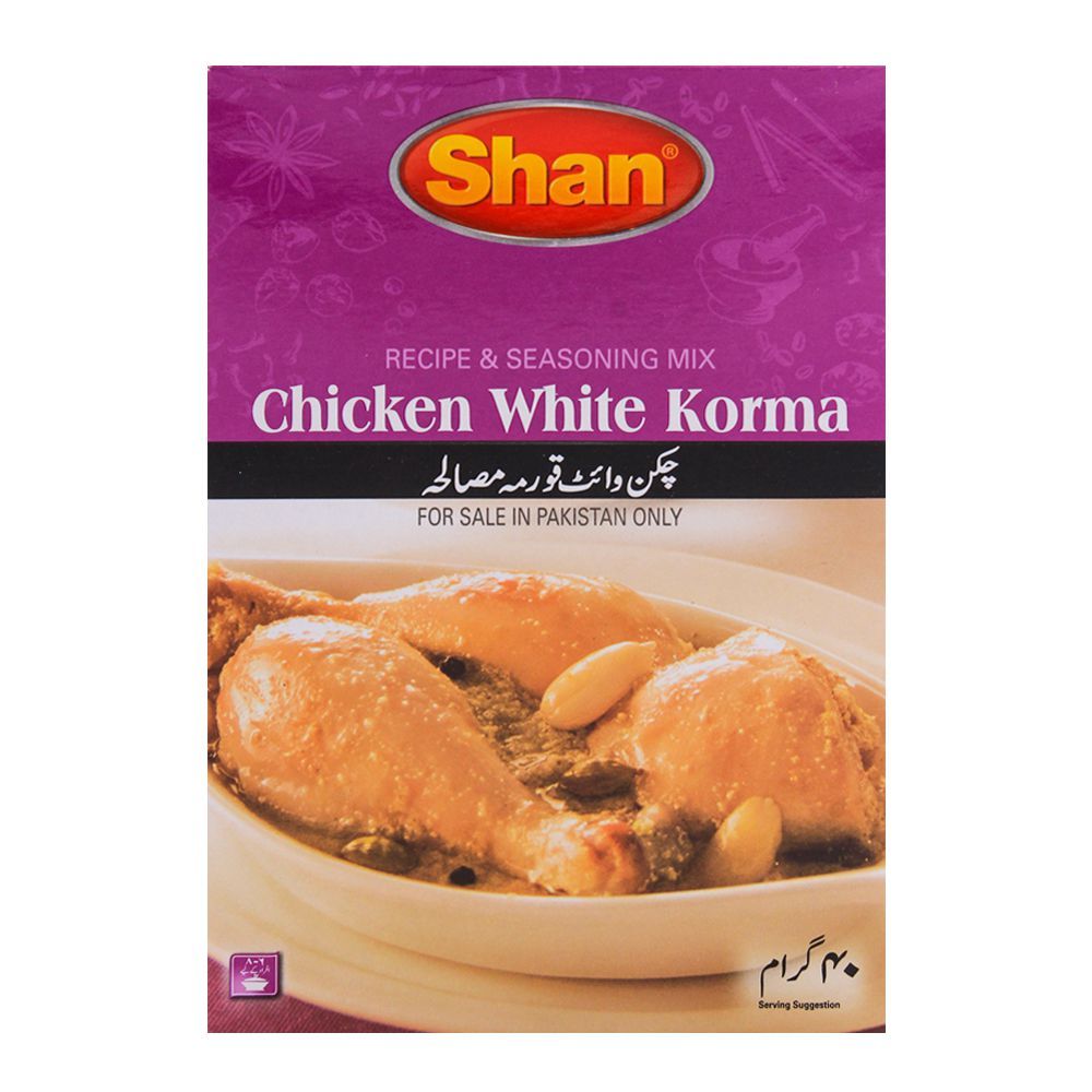 SHAN CHICKEN WHITE KORMA MASALA 40GX2