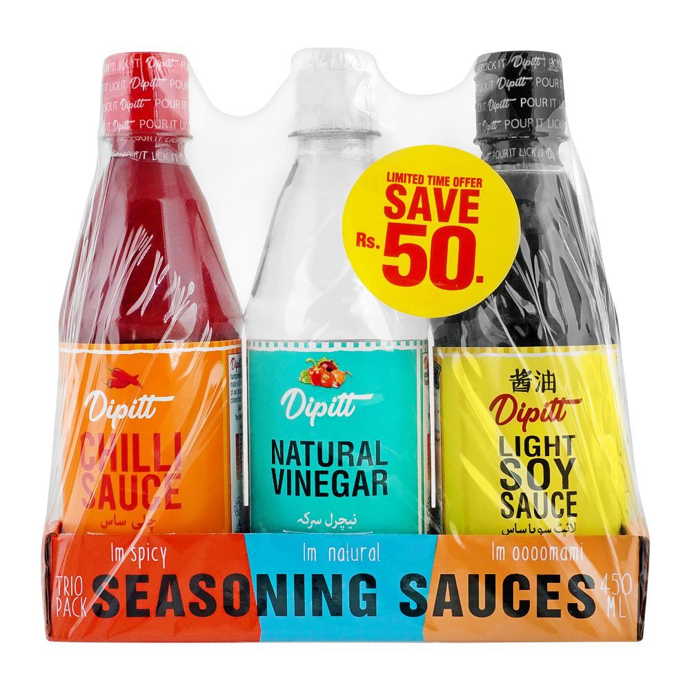 DIPITT SEASONING SAUCES 450ML TRIO PACK