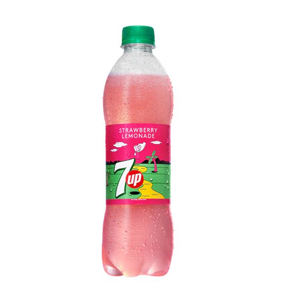 7UP STRAWBERRY LEMONADE 500ML