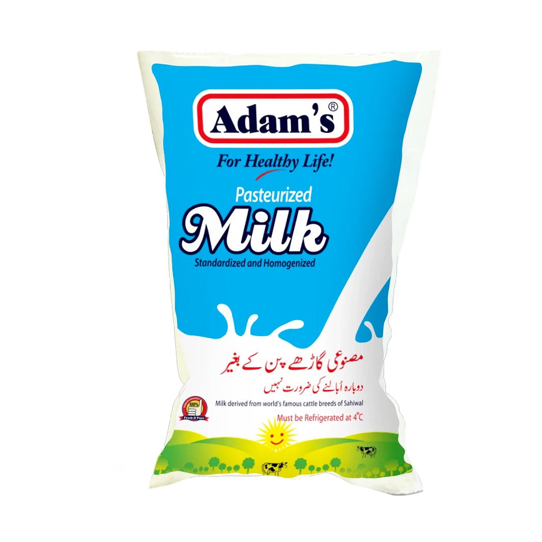 ADAMS MILK PASTEURIZED 1LTR POUCH