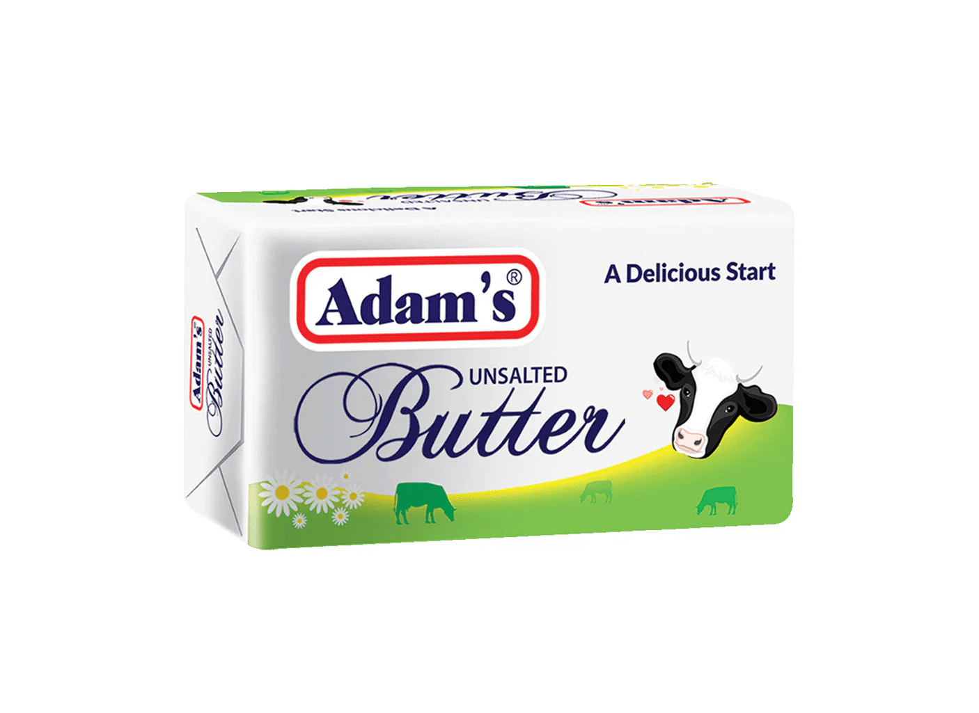 ADAMS WHITE BUTTER UNSALTED 200G