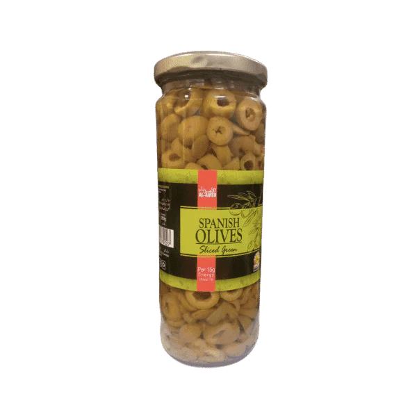 AL-AMER SPANISH OLIVES SLICED GREEM 430G
