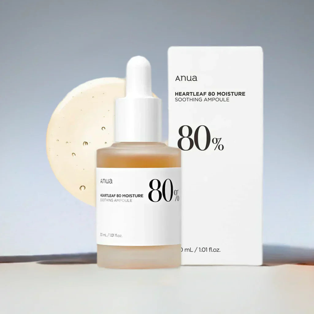ANUA Heartleaf 80 Moisture Soothing Ampoule 30ml Hydrating Serum for Sensitive Skin