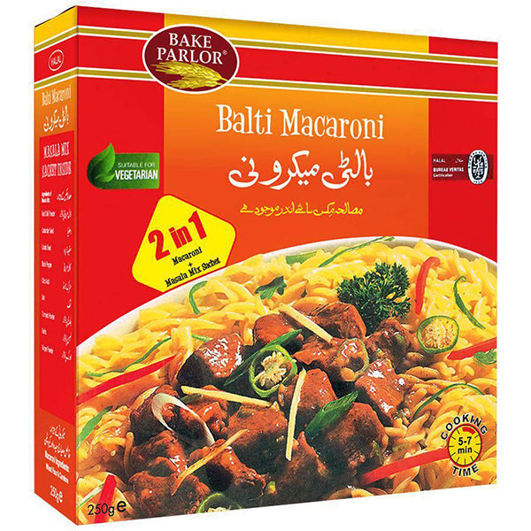 BAKE PARLOR BALTI MACARONI 250GM