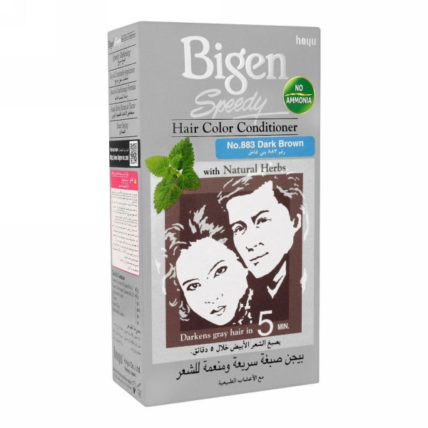 BIGEN SPEEDY HAIR COLOR CONDITIONER DARK BROWN 883