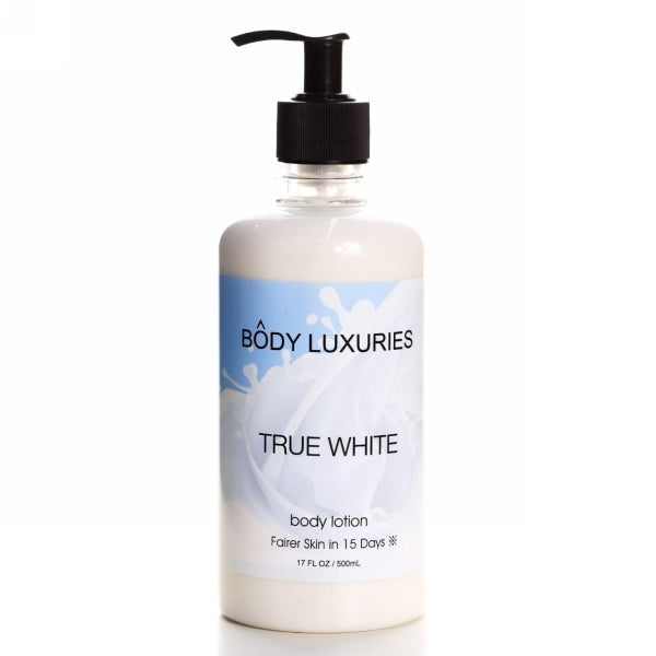 BODY LUXURIES TRUE WHITE BODY LOTION 500ML