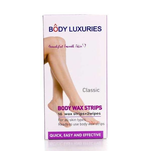 BODY LUXURIES CLASSIC BODY WAX STRIPS 18PC