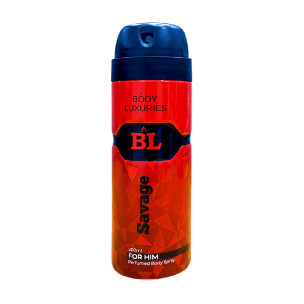 BODY LUXURIES SAVAGE BODY SPRAY 200ML