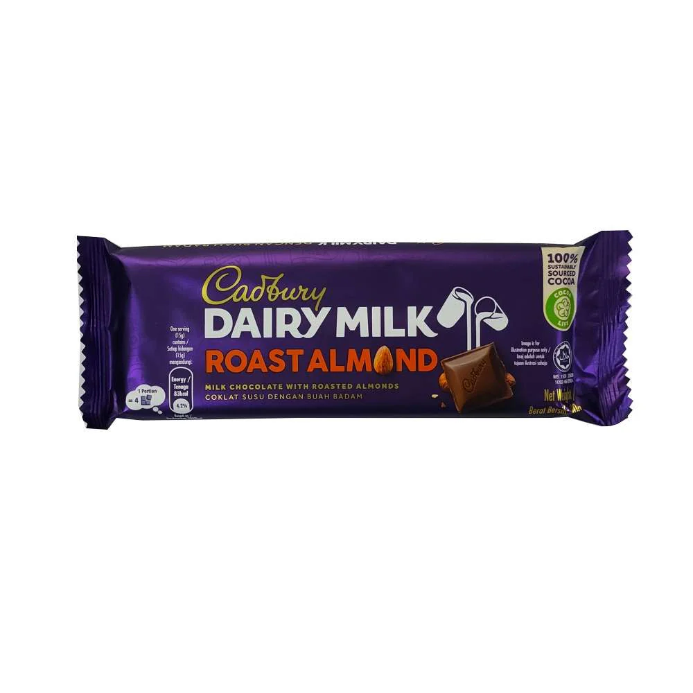 CADBURY DAIRY MILK ROAST ALMOND 90G