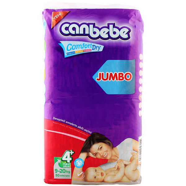 CANBEBE JUMBO 4 MAXIPLUS 9-20KG 50PCS DIAPER