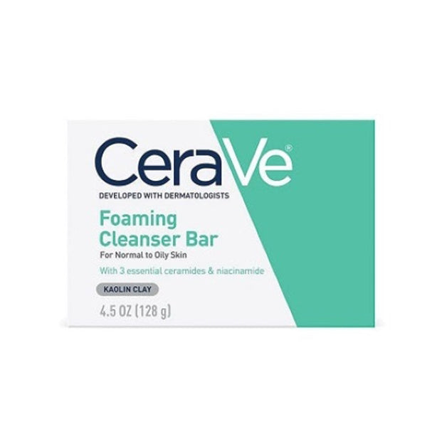 CERAVE FOAMING CLEANSER BAR KAOLIN CLAY 128G