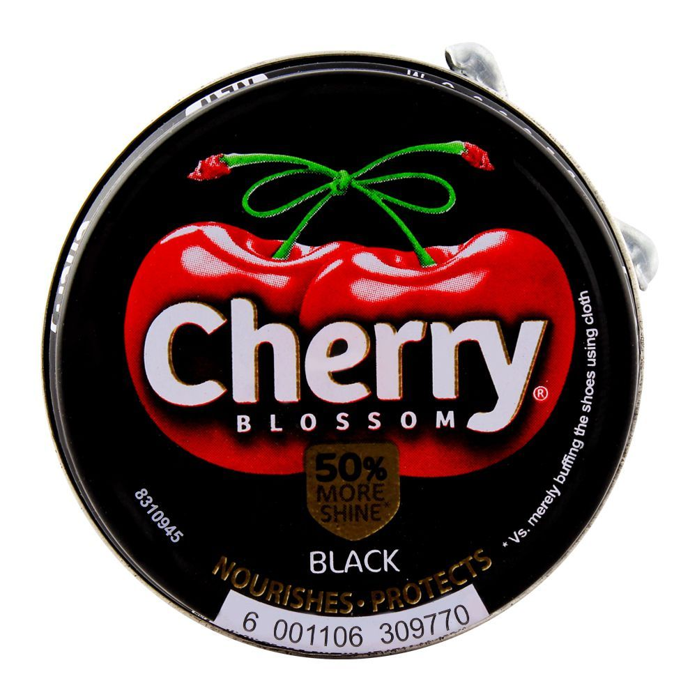 CHERRY BLOSSOM BLACK SHOE POLISH 90ML