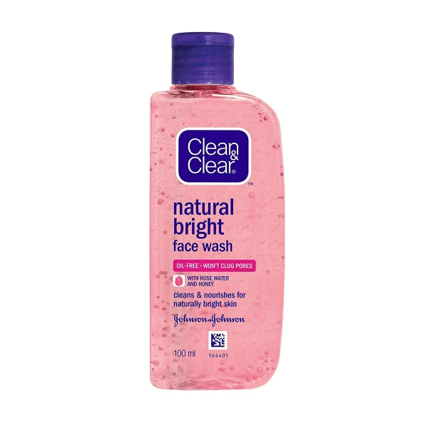 CLEAN & CLEAR NATURAL BRIGHT FACIAL WASH 100ML