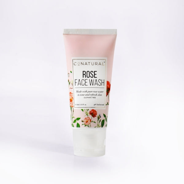 CO NATURAL ROSE FACE WASH 60ML