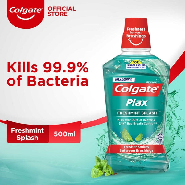 COLGATE FRESHMINT SPLASH MOUTH WASH 500ML