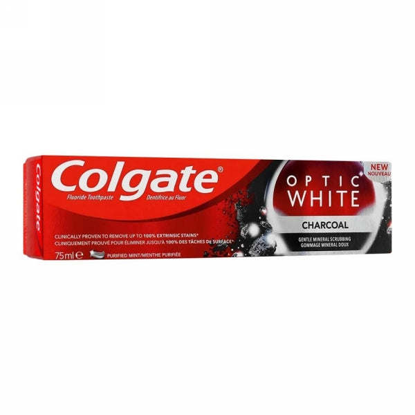 COLGATE OPTIC WHITE CHARCOAL T/P 75ML