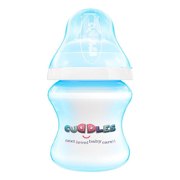 CUDDLES FEEDING BOTTLE BLUE 1M+ 150ML