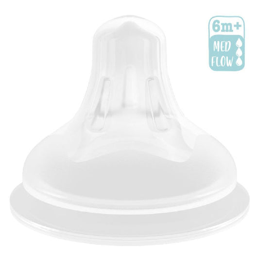 CUDDLES NIPPLE SILICONE 6M+