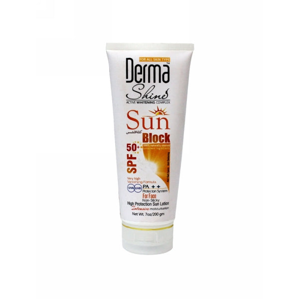 DERMA SHINES SUN BLOCK SPF50 200ML