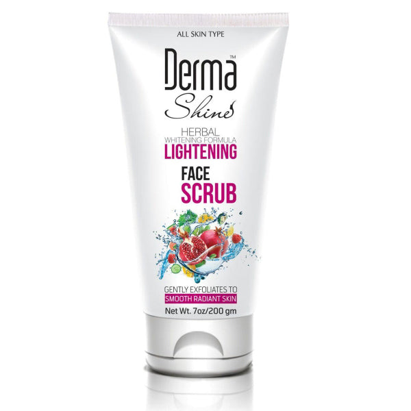 DERMA SHINE LIGHTENING FACE SCRUB 200G