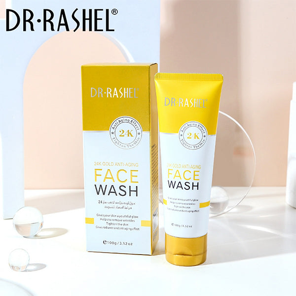 DR.RASHEL 24K GOLD ANTI AGING FACE WASH 100G