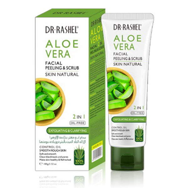 DR.RASHEL ALOE VERA FACIAL PEELING & SCRUB 2IN1 OIL FREE 100GM