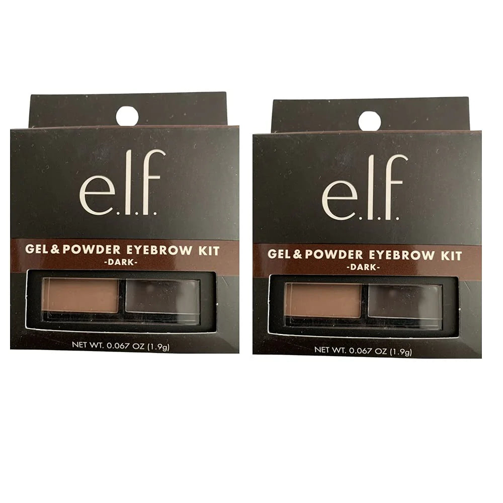 e.l.f. Gel & Powder Eyebrow Kit Dark 1.9G – Define & Shape Brows