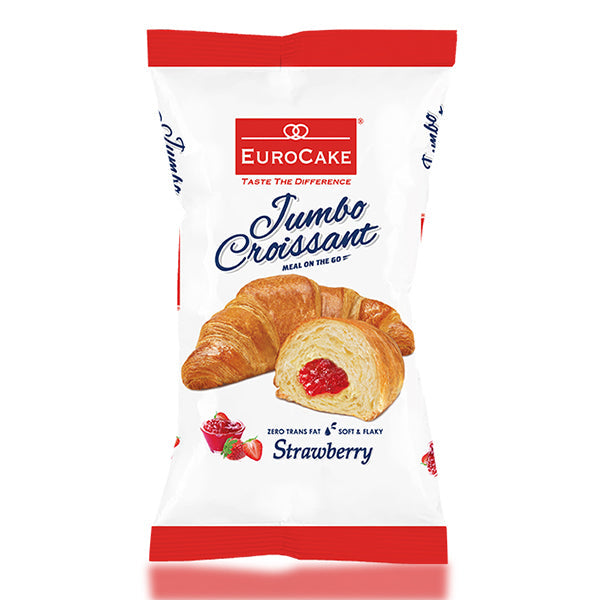 EURO CAKE JUMBO CROISSANT STRAWBERRY