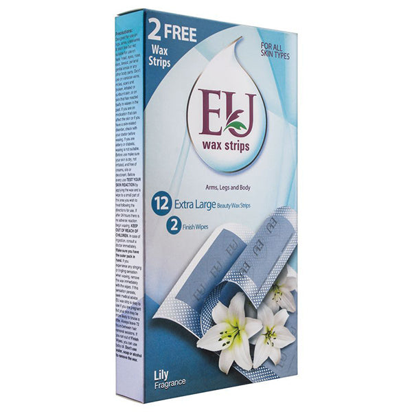 EU WAX STRIPS LILY FRAGRANCE 12PCS