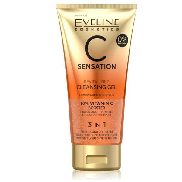 EVELINE C SENSATION REVITALIZING CLEANSING GEL 3IN1 150ML