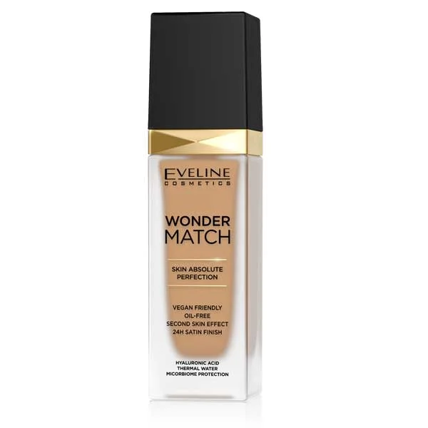 Eveline Wonder Match Foundation 30ML – 40 Sand | Medium Coverage, Natural Finish