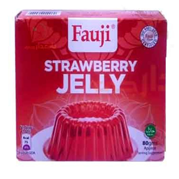 FAUJI STRAWBERRY JELLY 80GM