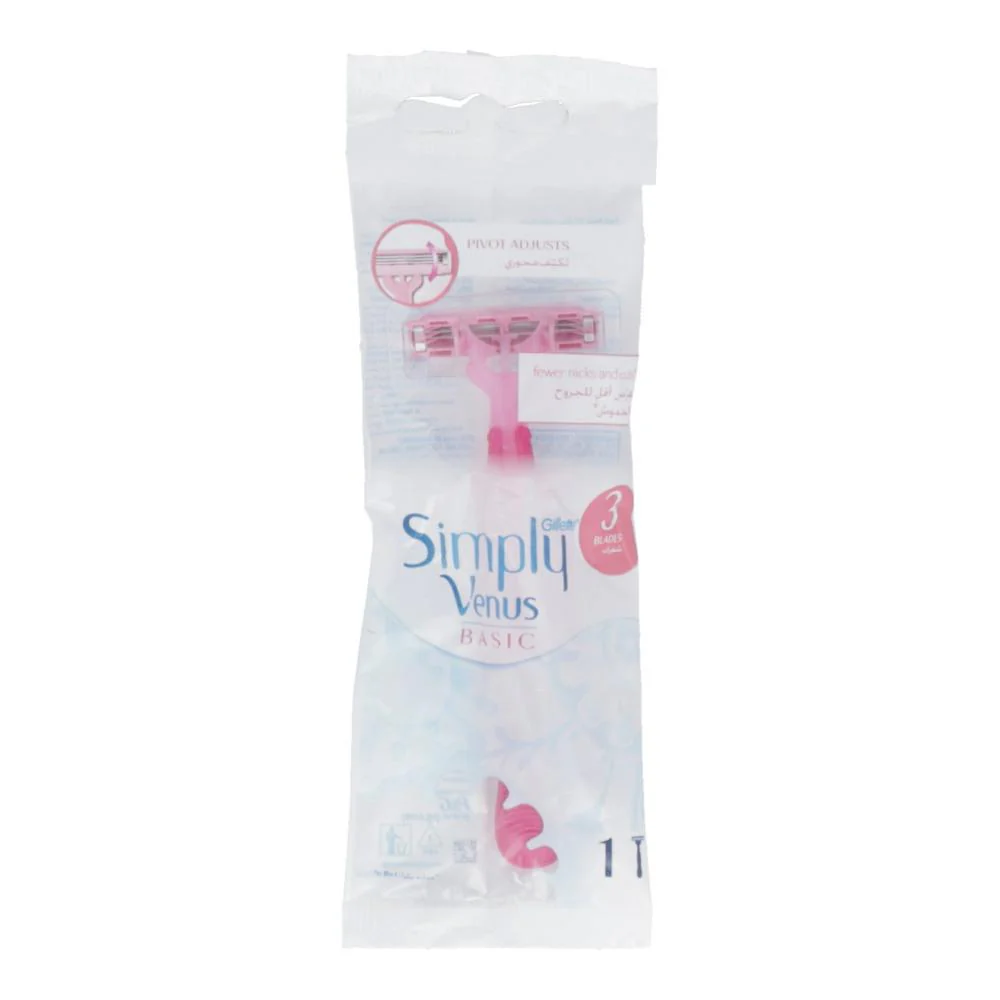 GILLETTE SIMPLY VENUS BASIC WOMEN RAZOR 1 PCS