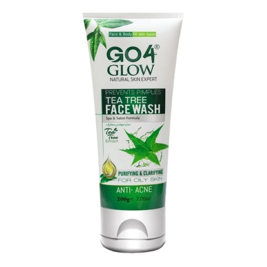 GO4 GLOW TEA TREE FACEWASH 200G