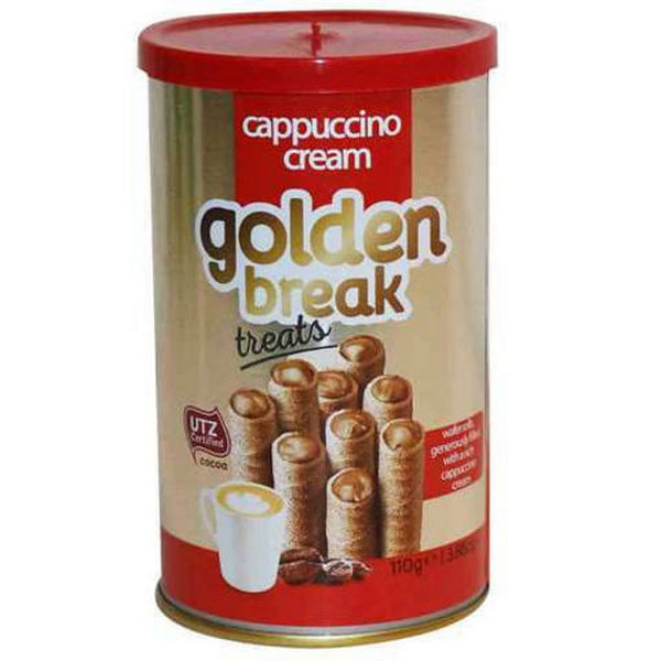 GOLDEN BREAK TREATS WAFER CAPPUCCINO CREAM 135GM