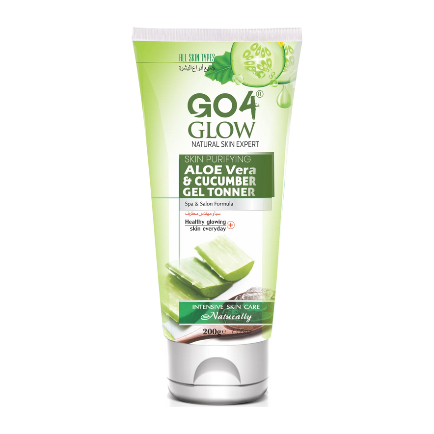 GO4 GLOW ALOE VERA & CUCUMBER GEL TONNER 200G