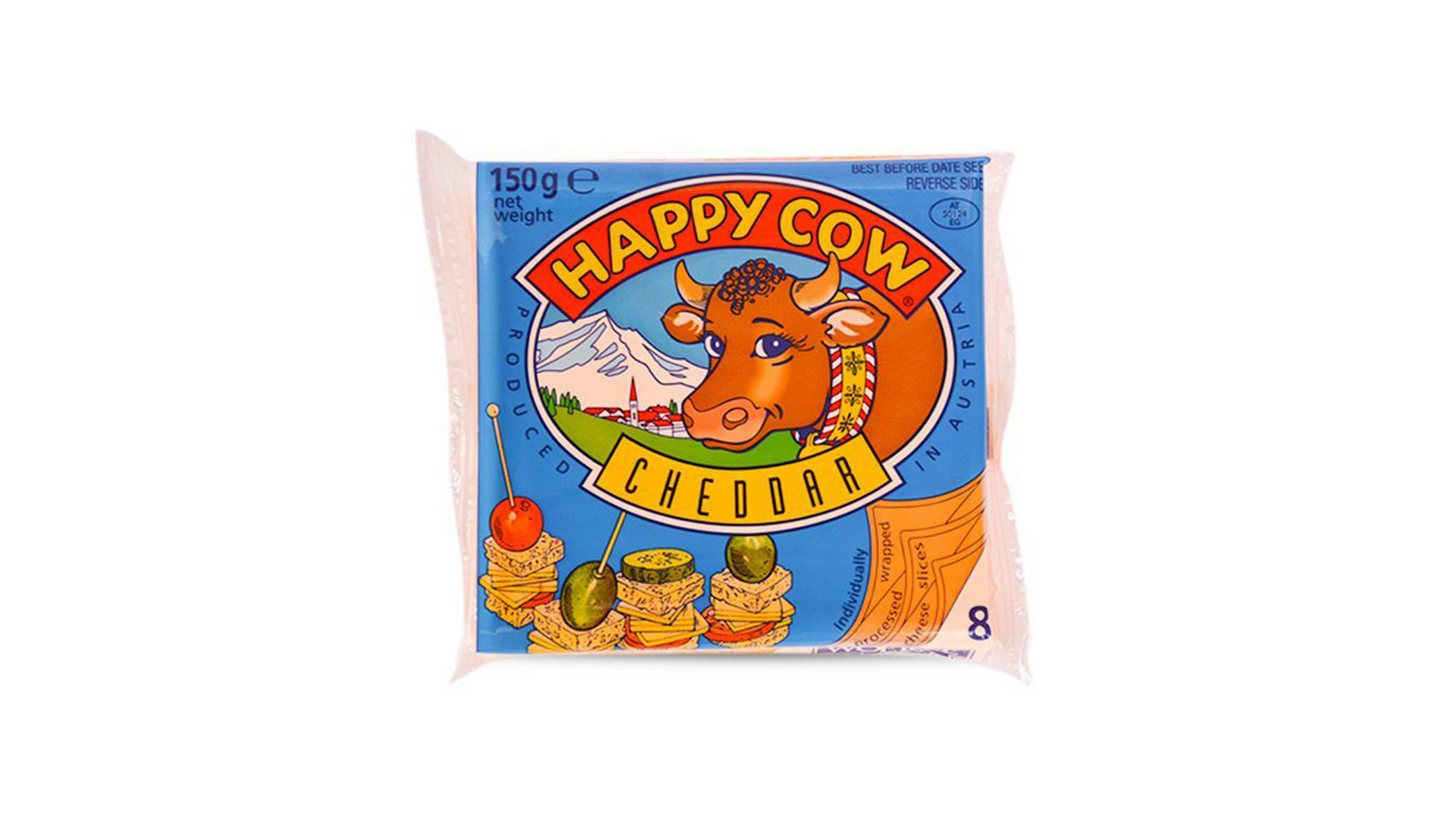HAPPY COW CHEDDAR CHEESE SLICES 150G