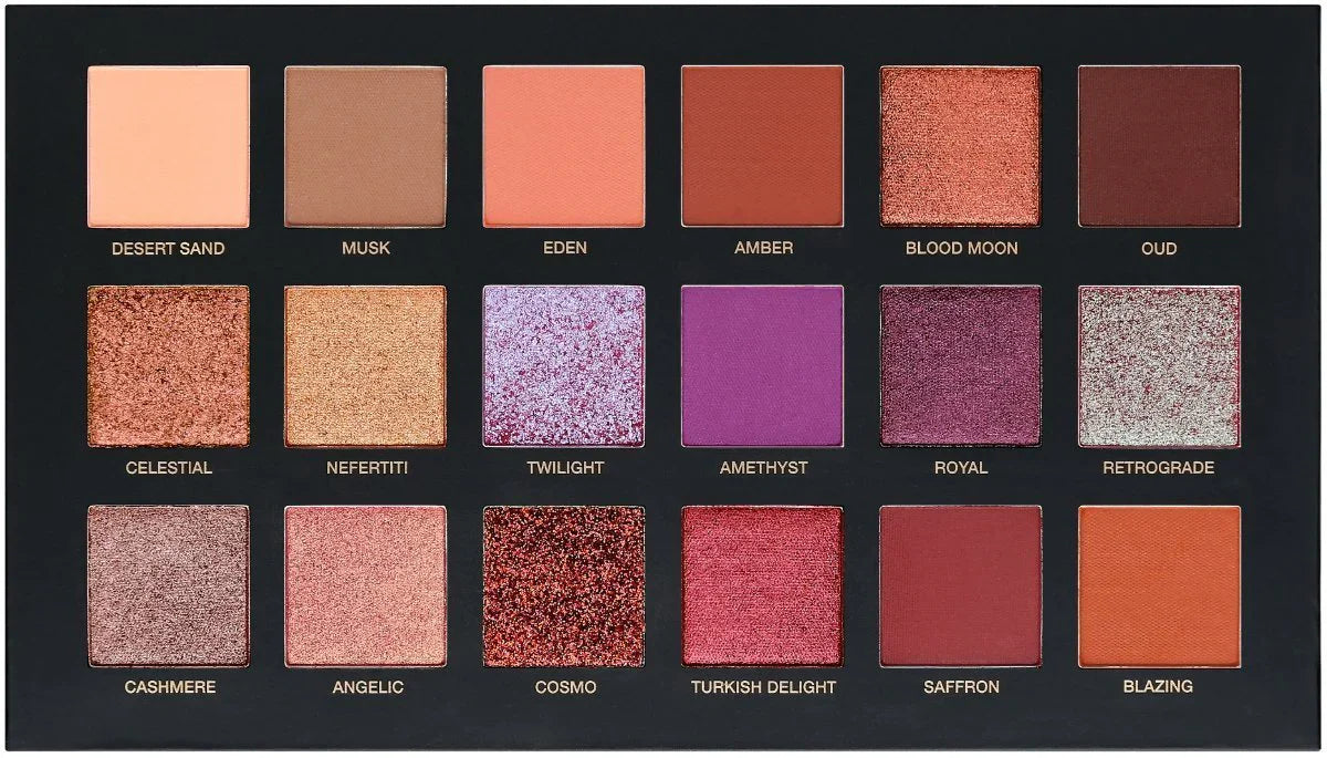 Huda Beauty Desert Dusk Eyeshadow Palette – Warm Tone Eye Makeup Palette