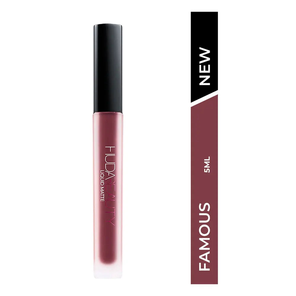 Huda Beauty Liquid Matte Lipstick Famous 5ML – Long Lasting Lip Color