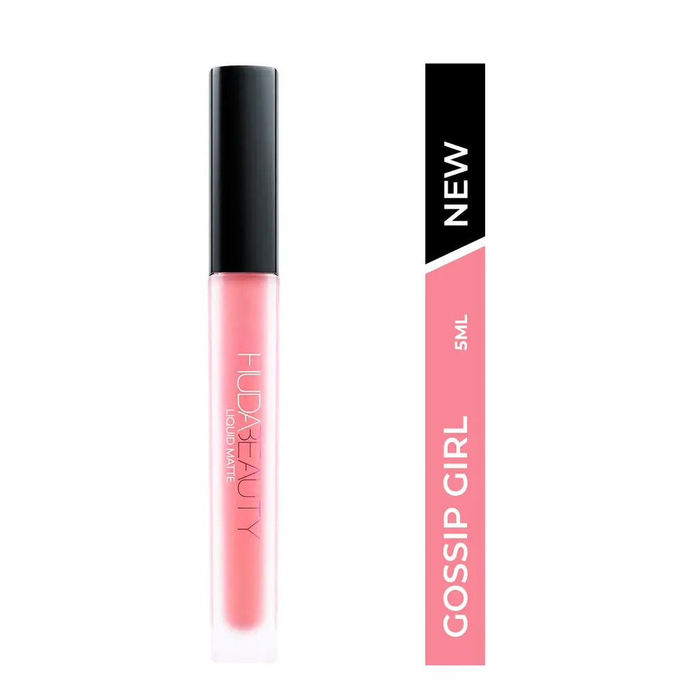Huda Beauty Liquid Matte Lipstick Gossip Gurl 5ML WOB – Long Lasting Lip Color