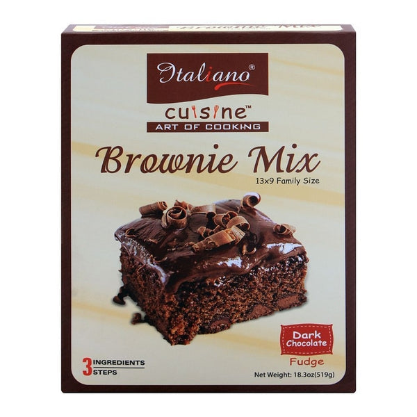 ITALIANO BROWNIE MIX DARK CHOCOLATE FUDGE 519GM