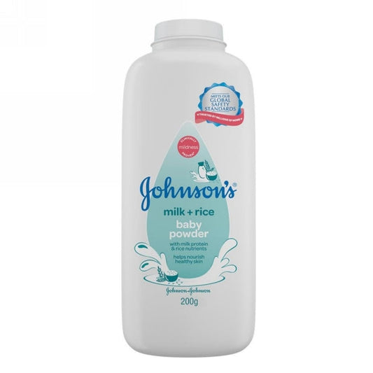 JOHNSONS MILK +RICE BABY POWDER 100G
