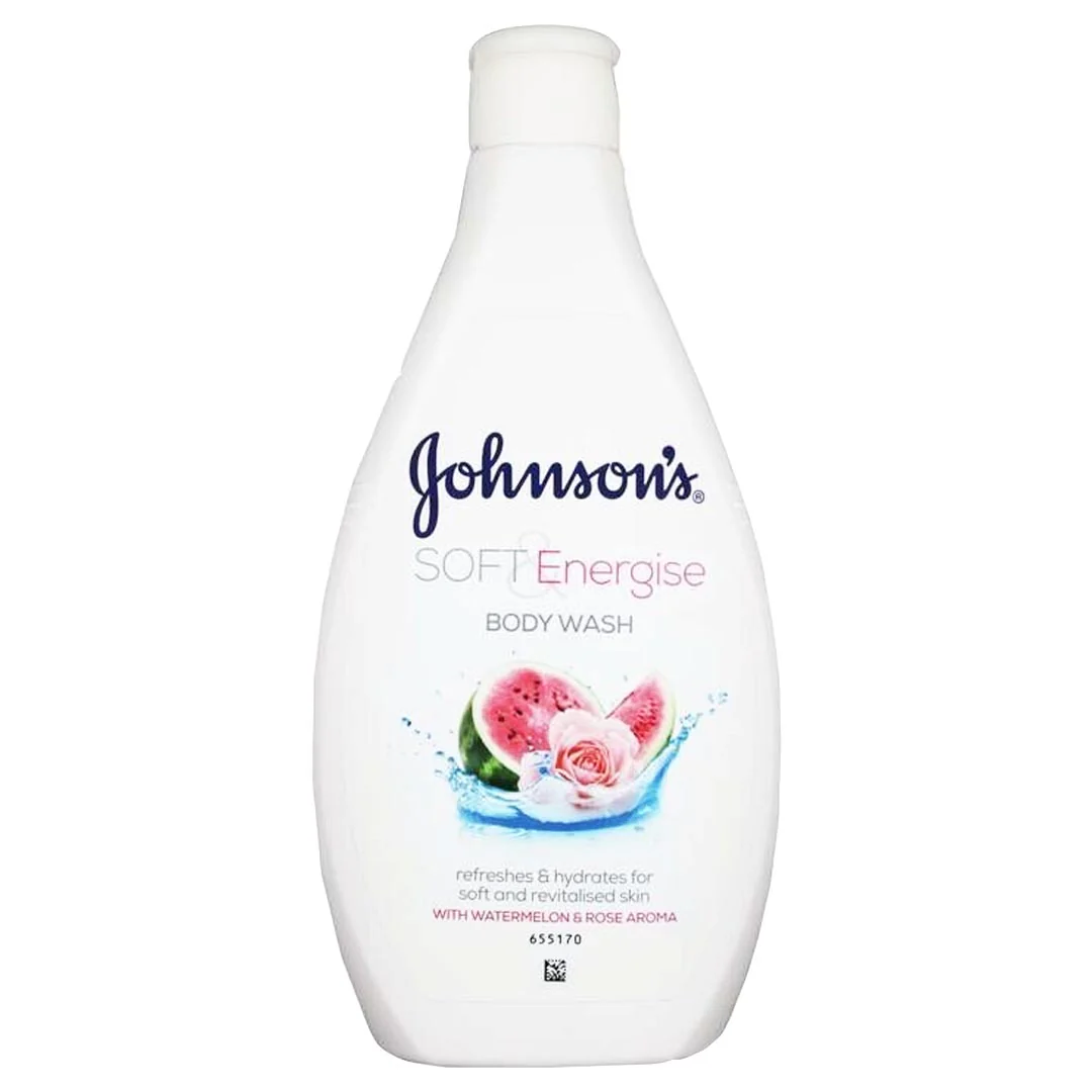 JOHSONS SOFT & ENERGISE BODY WASH 400ML