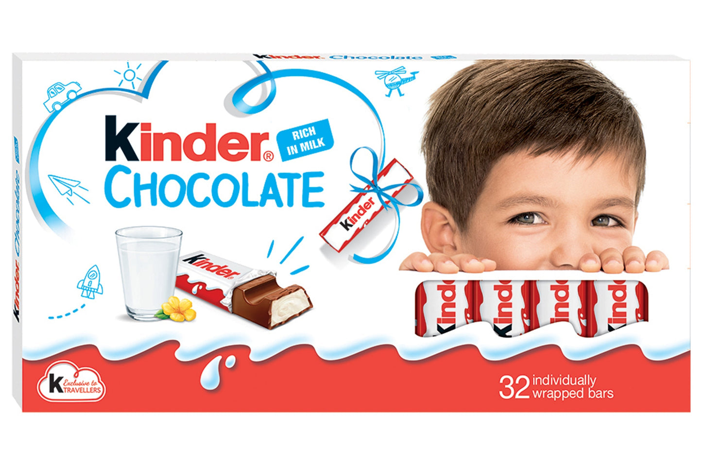 KINDER CHOCOLATE BARS 8PCS