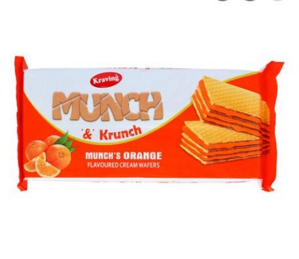 KRAVING MUNCH & KRUNCH ORANGE WAFFERS 75G