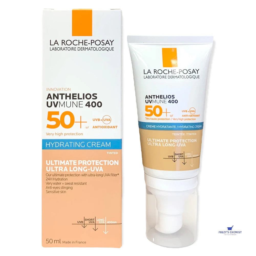 La Roche-Posay Anthelios Hydrating Cream SPF50+ 50ml Moisturizing Sunscreen for Sensitive Skin