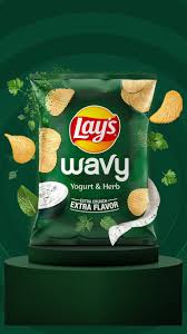 LAYS WAVY YOGURT & HERB EXTRA CRUNCH 30G