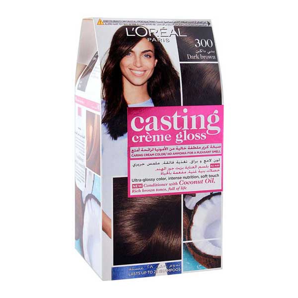 LOREAL CASTING HAIR COLOR DARK BROWN CG 300