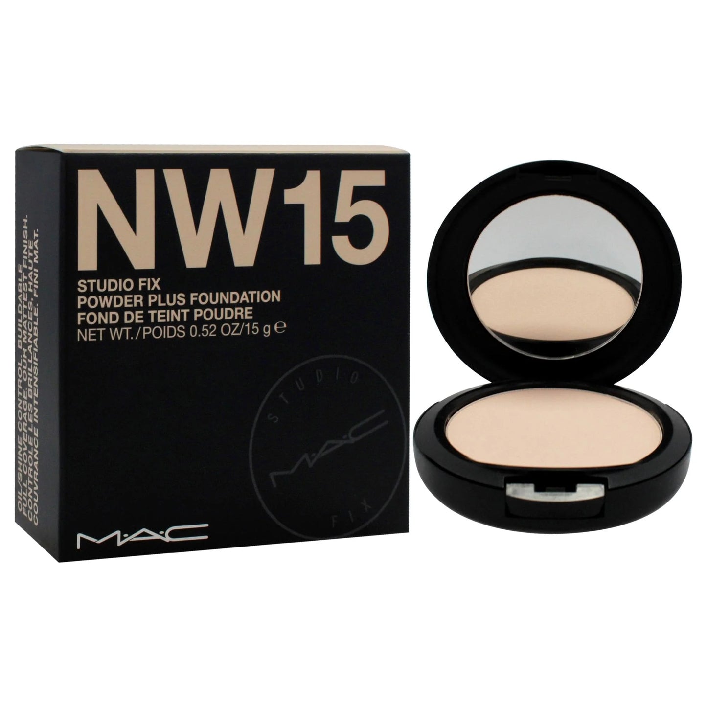 MAC Studio Fix Powder Plus Foundation NW15 15g | Matte 2-in-1 Powder