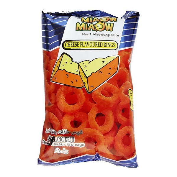 MIAOW MIAOW SNACKS CHEESE FLAVORED RINGS 60G